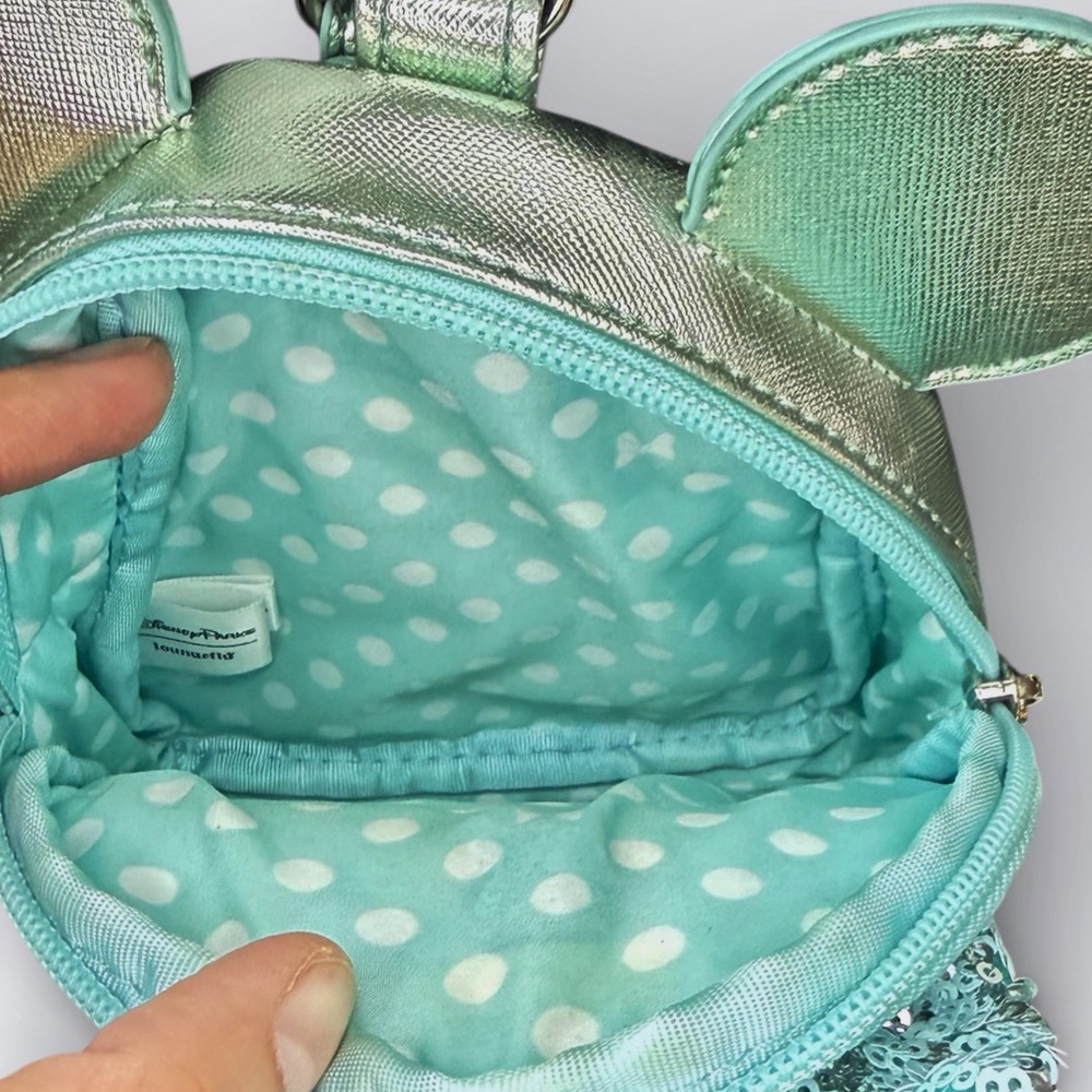 Disney Mint Sequin Mini Wrislet Backpack - Picture 3 of 3